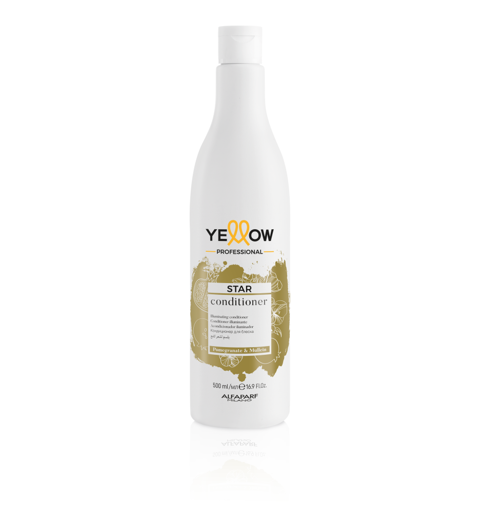 Yellow Star Acondicionador 500ml Desenredante e Iluminador para un Brillo Extraordinario en Todo Tipo de Cabello