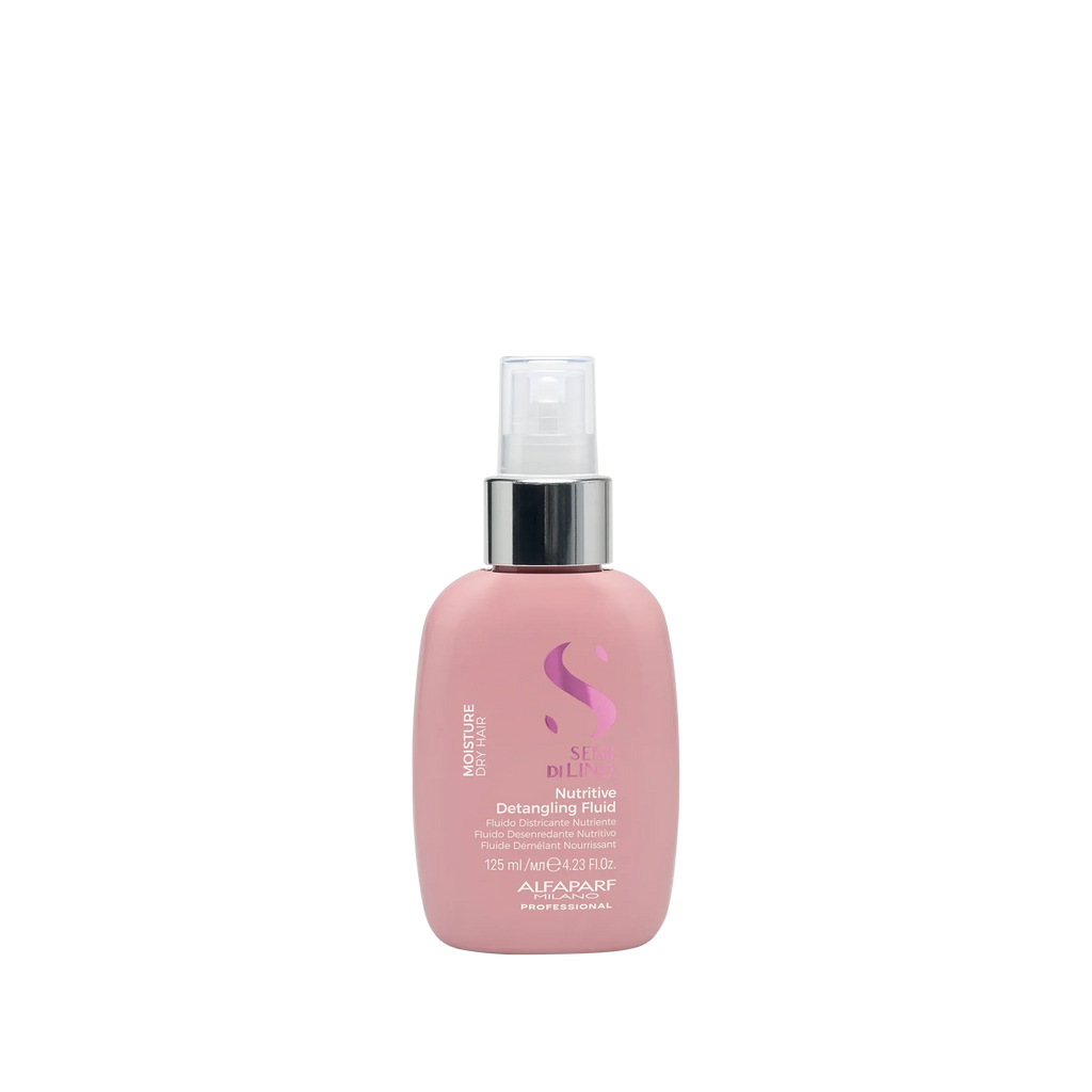 Alfaparf Milano Semi di Lino Moisture Fluido Desenredante Nutritivo 125ml hidratante con protección térmica para cabello seco