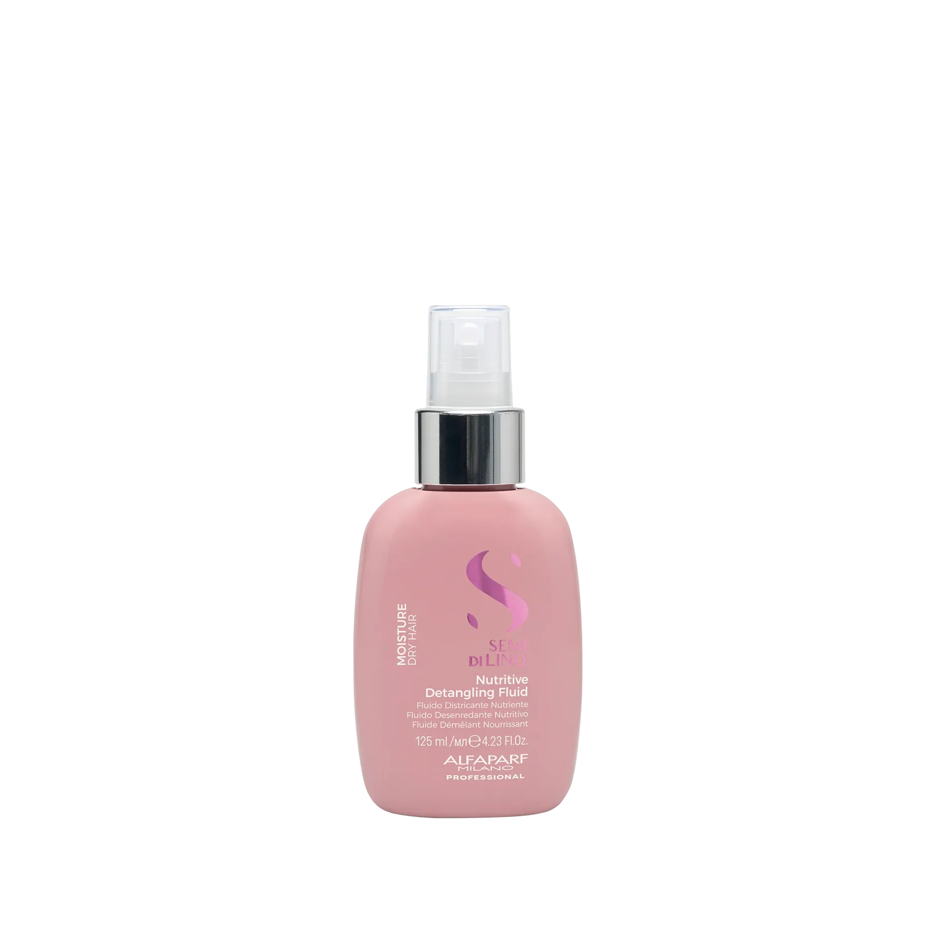 Alfaparf Milano Semi di Lino Moisture Fluido Desenredante Nutritivo 125ml hidratante con protección térmica para cabello seco