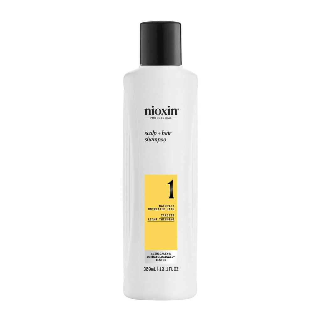 Nioxin Sistema #1 Shampoo Anticaída de 300 ml para cabello natural con caída moderada