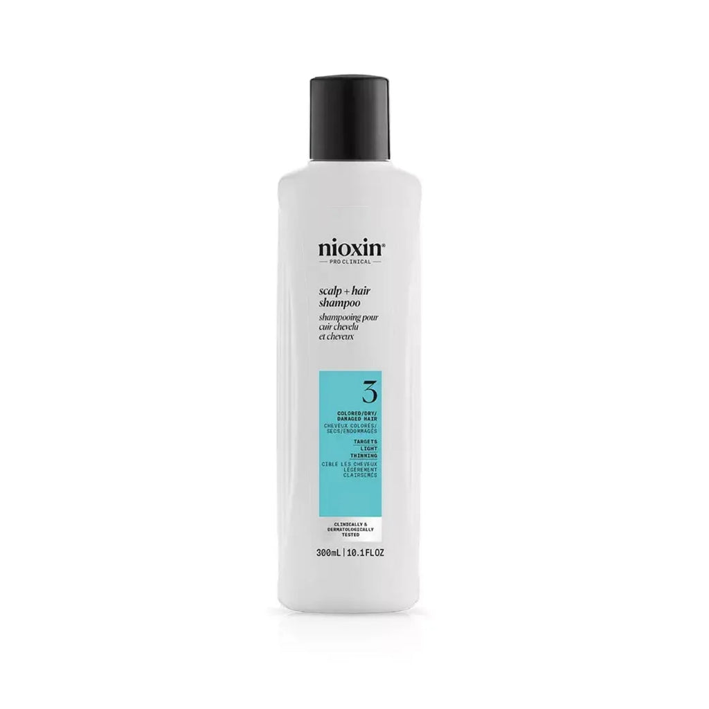 Nioxin Sistema #3 Anticaída Shampoo 300 ml para Cabello Teñido con Adelgazamiento Moderado
