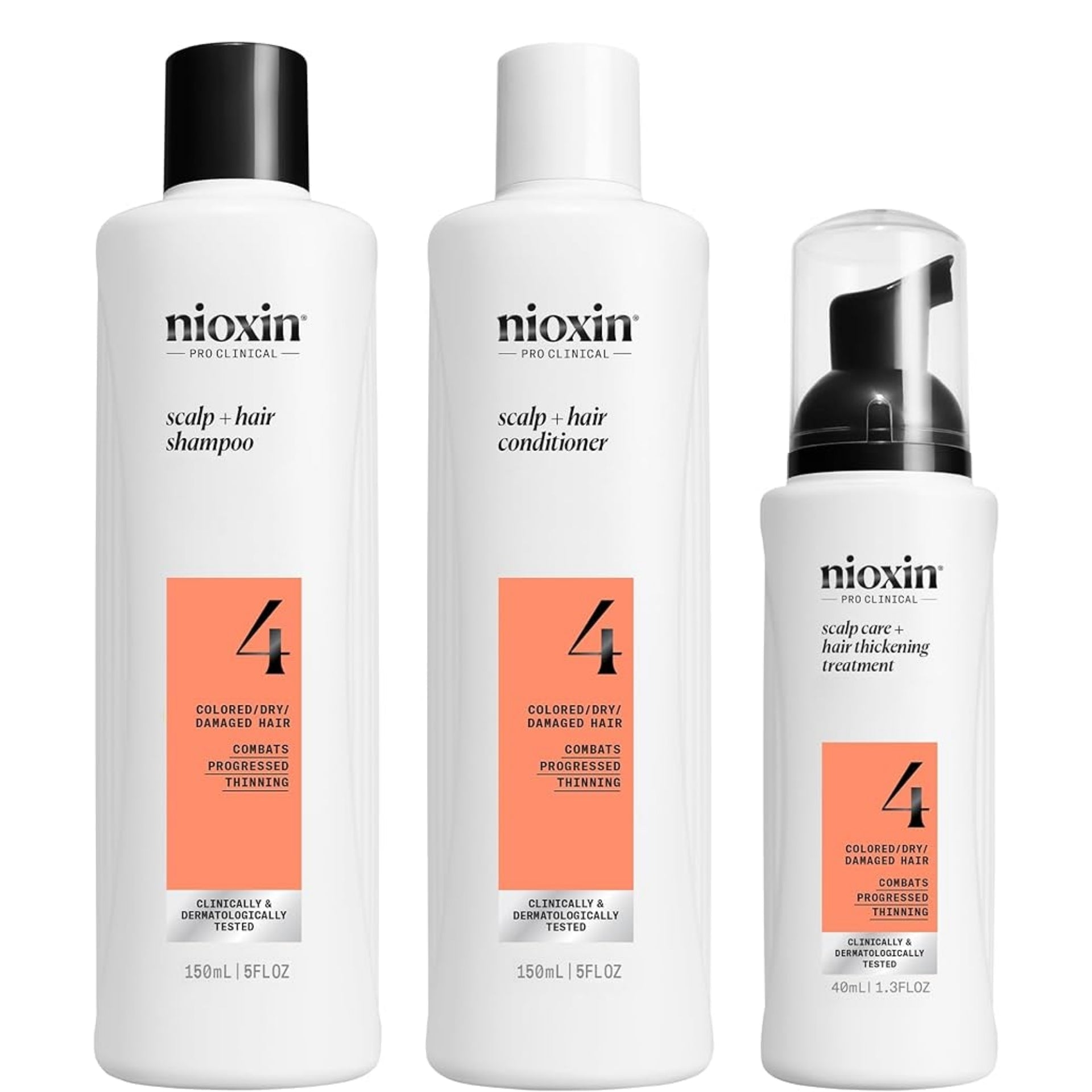 Nioxin Sistema #4      150 ml Kit de 3 pasos Anticaâ€™da, Cuidado de Color