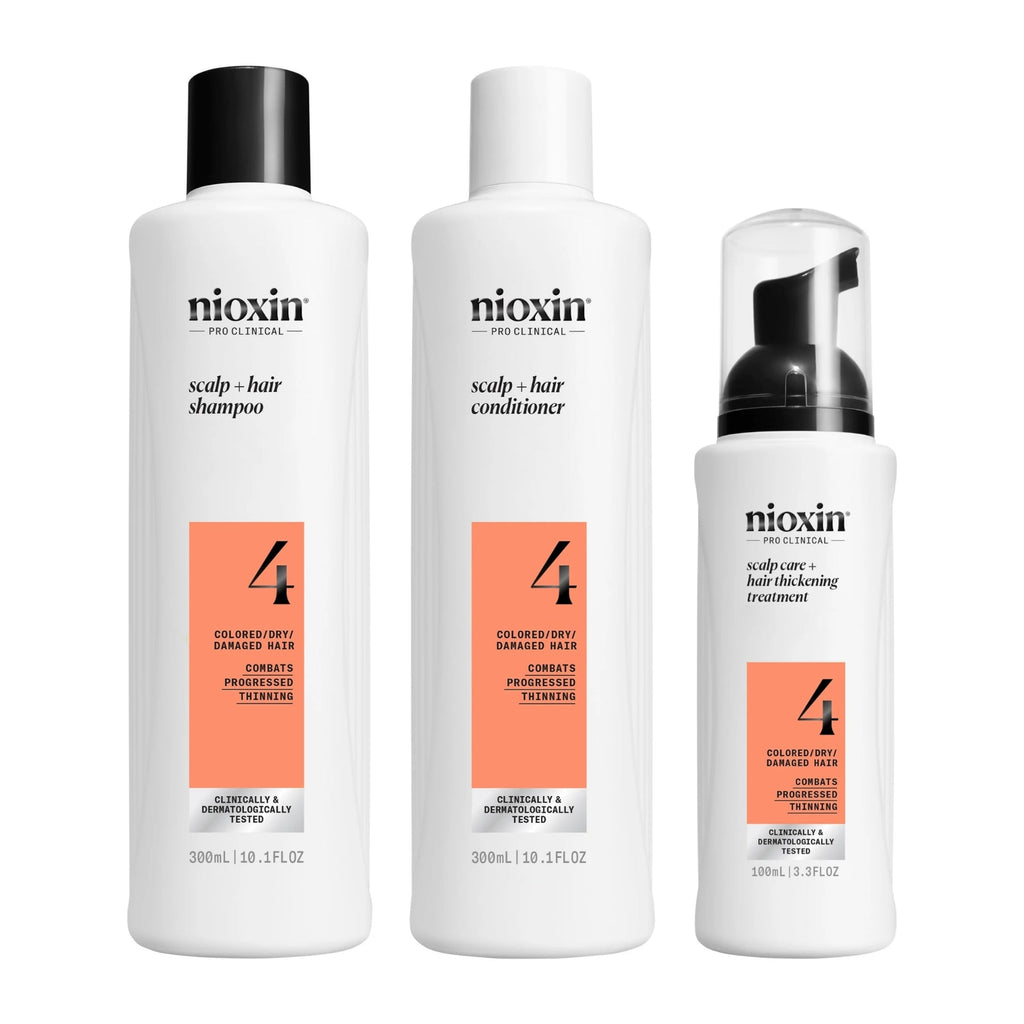 Nioxin Sistema #4      300 ml Kit de 3 pasos Anticaída, Cuidado de Color