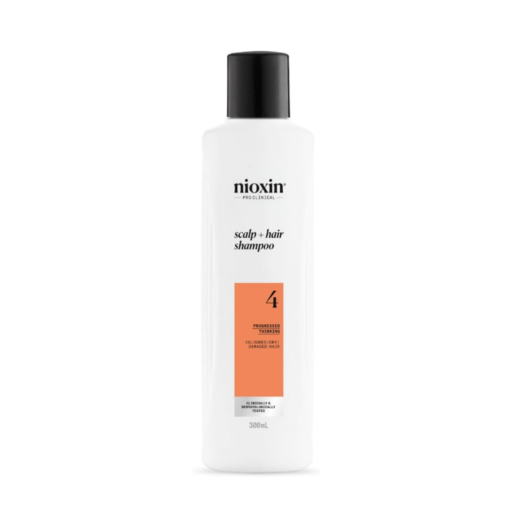 Nioxin Sistema #4 Shampoo 300 ml para Cuidado de Color y Cabello con Adelgazamiento Avanzado