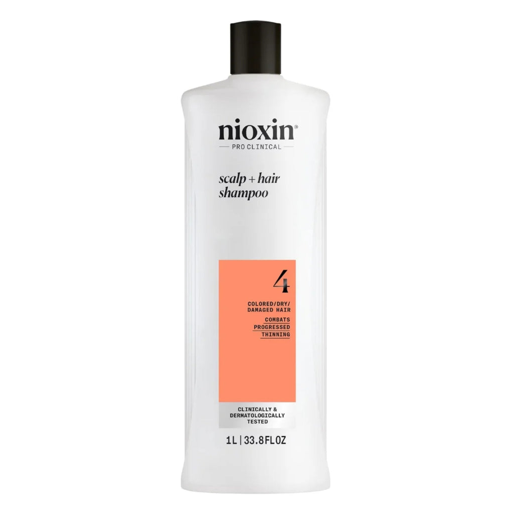 Nioxin Sistema #4 Cleanser Shampoo Anticaída para Cabello con Color 1000 ml oficial de limpieza profunda