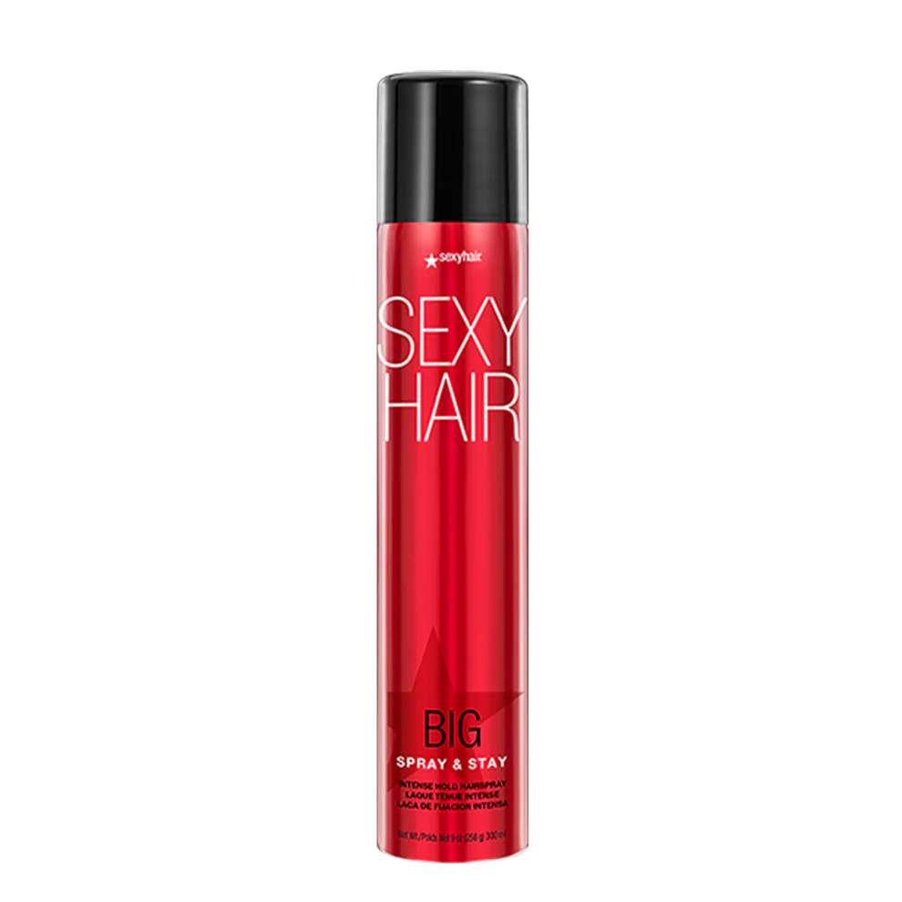Sexy Hair Spray & Stay Intense Hold Hairspray 255 Gr Laca de Fijación Extrema y Brillo de Larga Duración