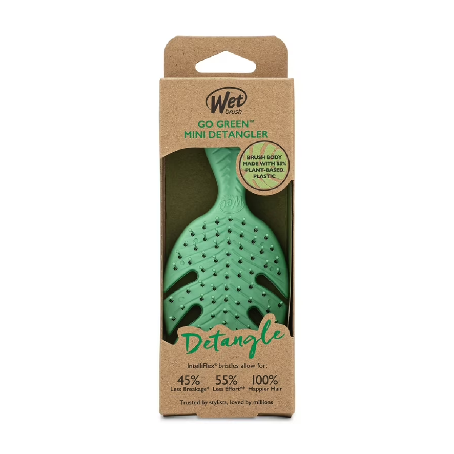 Wet Brush Go Green Mini Cepillo Detangler Green