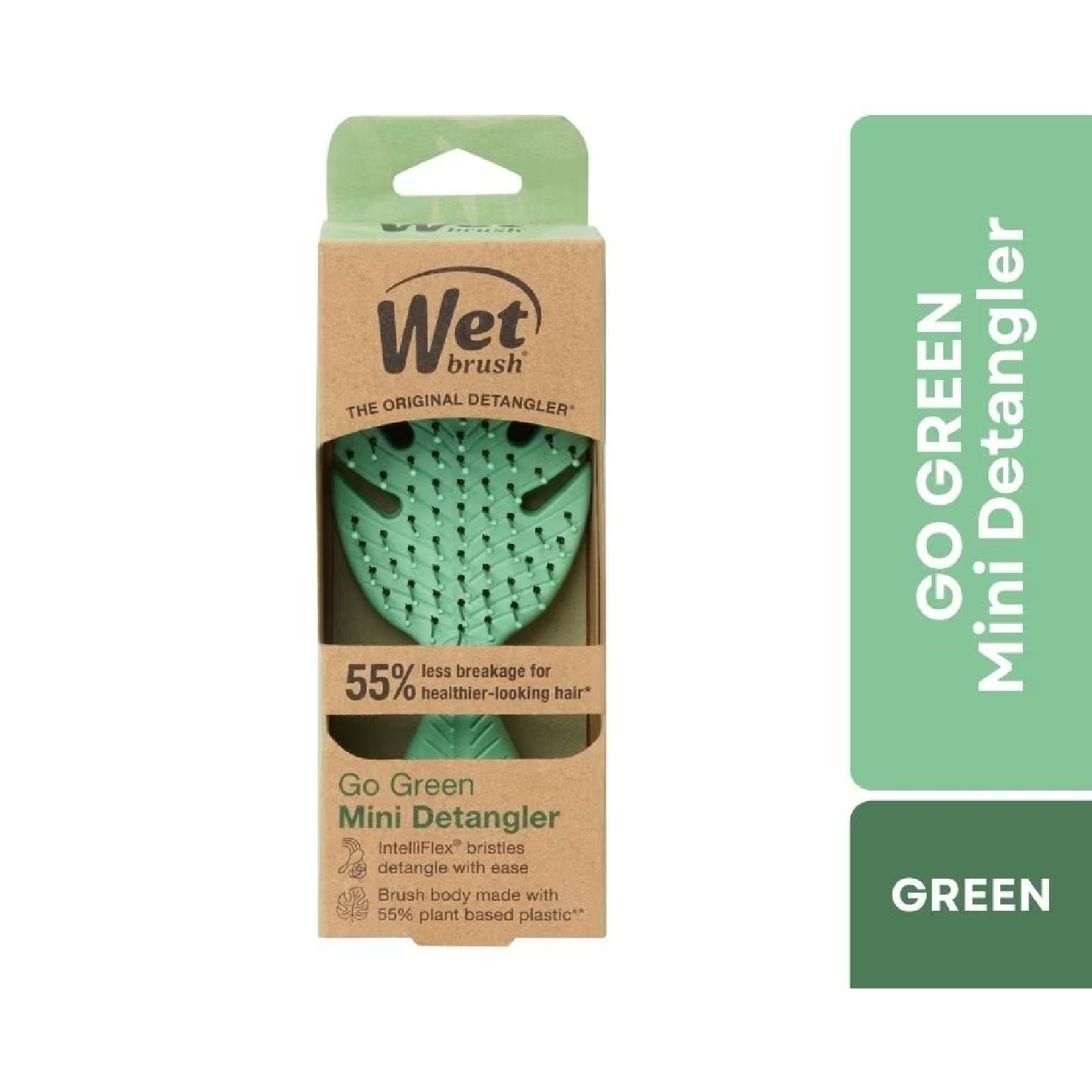 Wet Brush Go Green Mini Cepillo Detangler Green