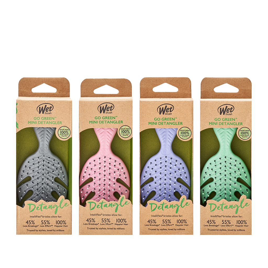 Wet Brush Go Green Mini Cepillo Detangler Green