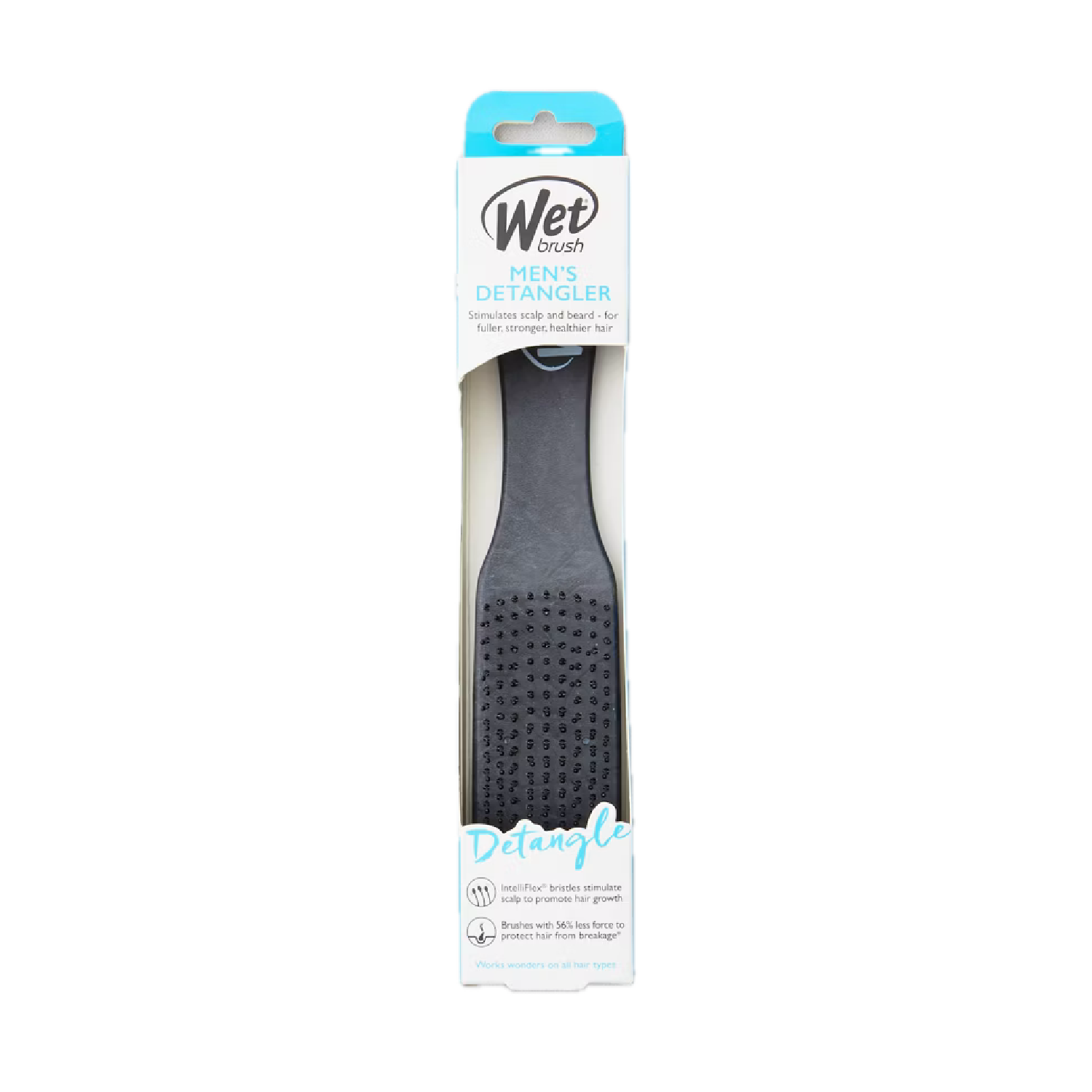 Wet Brush Men0s Detangler Black Leather Cepillo