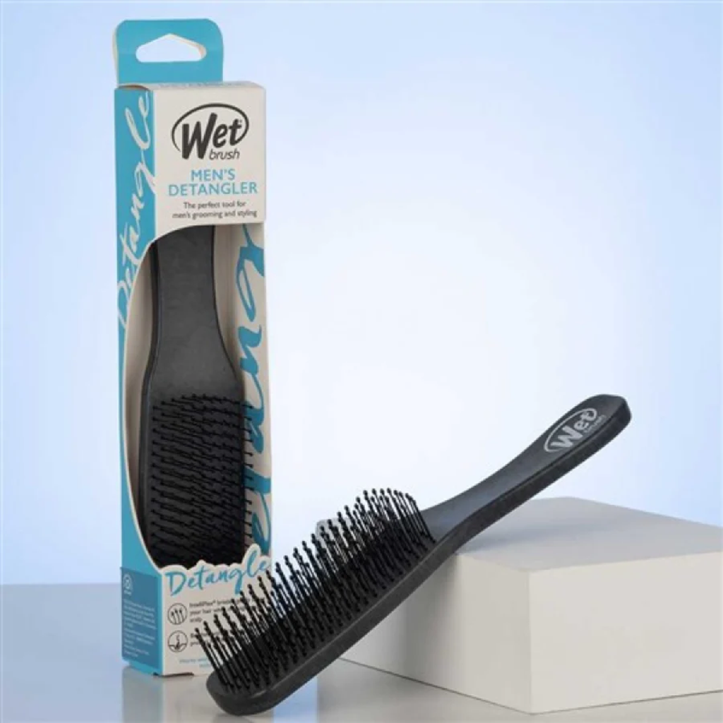 Wet Brush Men0s Detangler Black Leather Cepillo