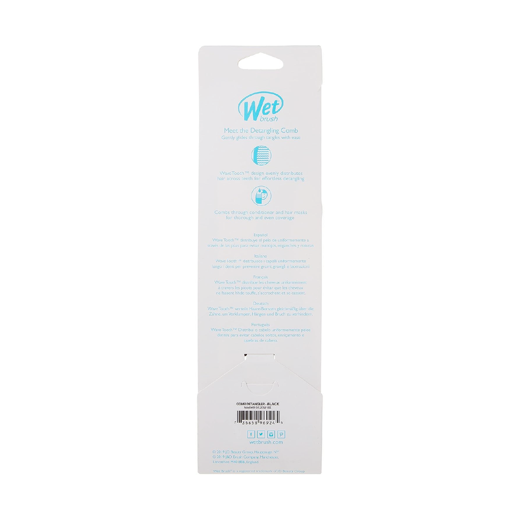 Wet Brush Detangling Comb Pink Peine Desenredante