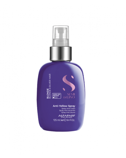 Alfaparf Milano Semi di Lino Blonde Anti-Yellow Spray 125ml neutralizador de reflejos amarillos para un rubio frío y brillante